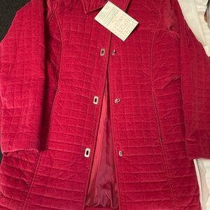 Denim&Co Women's Quilted Puffer Jacket - Deep Red